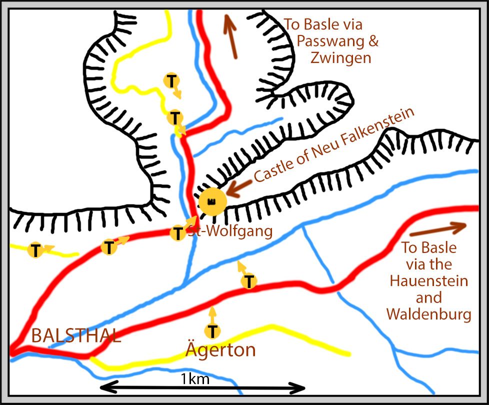 Turner's 7 viewpoints of Neu Falkenstein Castle